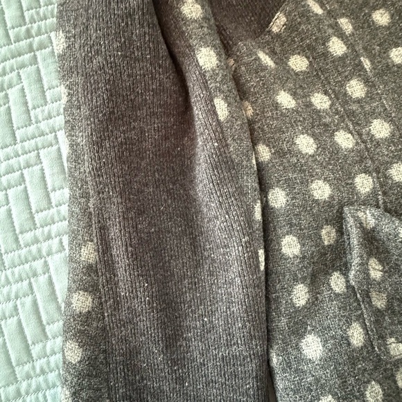 Sonia Rykiel Vintage 100% Wool Charcoal Polka Dot Blazer size 38 - Picture 13 of 15